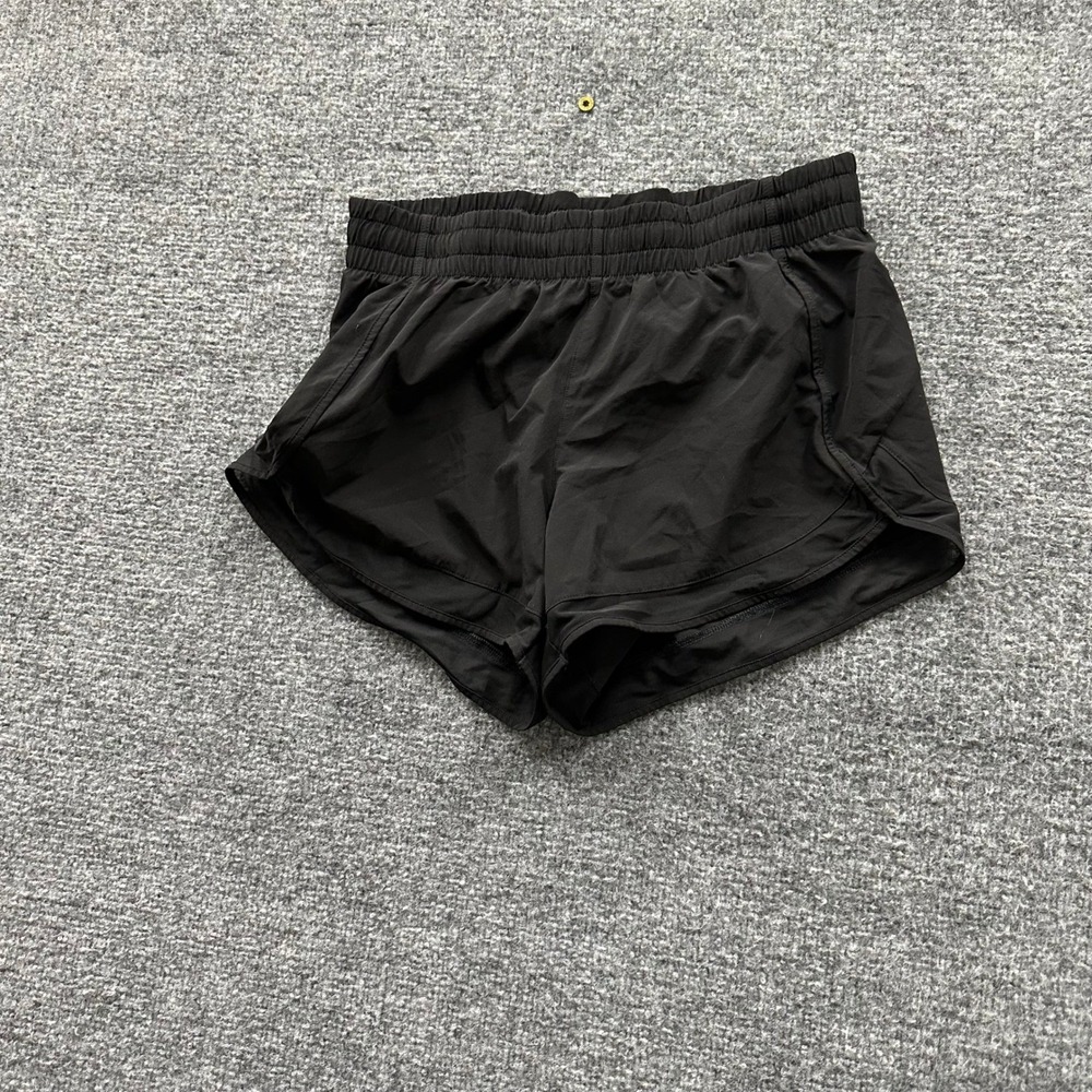 Athleta Shorts Womens XS Black Mesh Racer Run 4" Athletic Workout Breathable